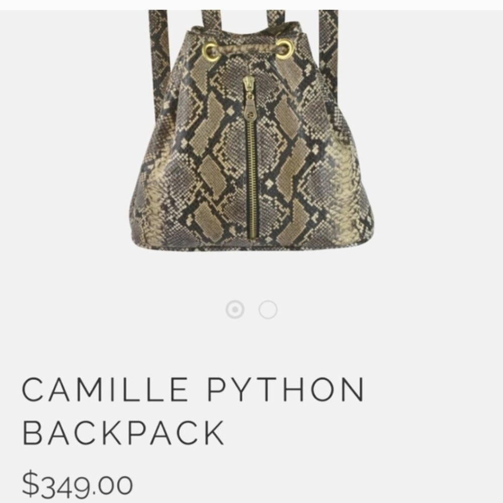 Camille Python Backpack NWOT - image 2